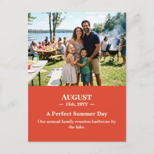 A Perfect Summer Day August Memory Photo Postcard
