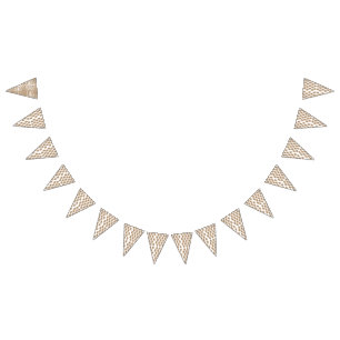 A perfectly symmetrical reflection of a mountain l bunting flags