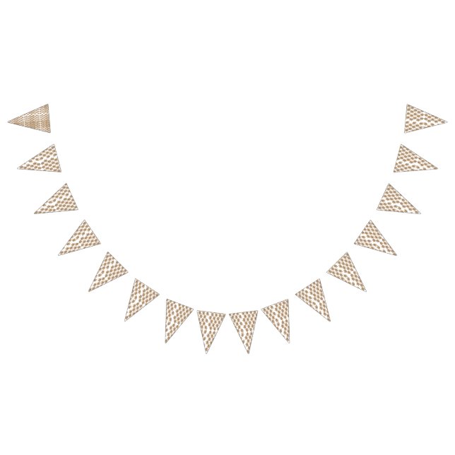 A perfectly symmetrical reflection of a mountain l bunting flags (All)