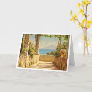 A pergola on Capri, Emil Wennerwald  Card