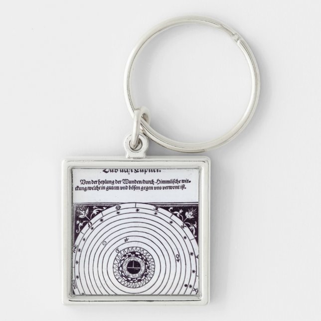A Personal Astrological Chart Keychain (Front)