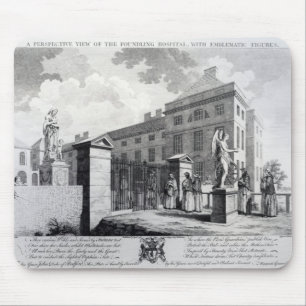 A perspective view of the Foundling Hospital Mouse Pad