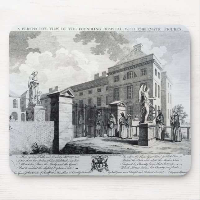 A perspective view of the Foundling Hospital Mouse Pad (Front)