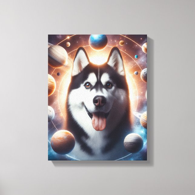 A PET in space Canvas Print (Front)