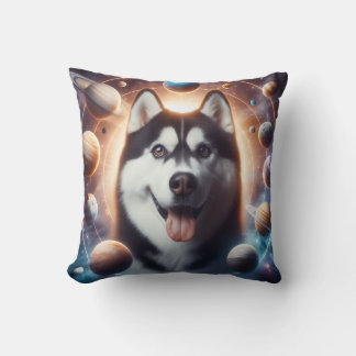 A PET in space Throw Pillow