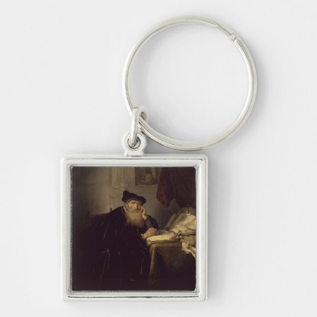A Philosopher, 1635 (oil on panel) Keychain (Front)