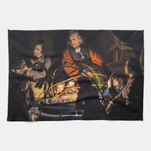 A Philosopher Lecturing on the Orrery Solar System Kitchen Towel
