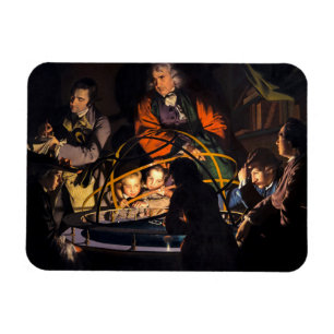 A Philosopher Lecturing on the Orrery Solar System Magnet