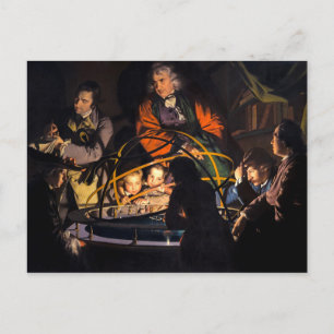 A Philosopher Lecturing on the Orrery Solar System Postcard