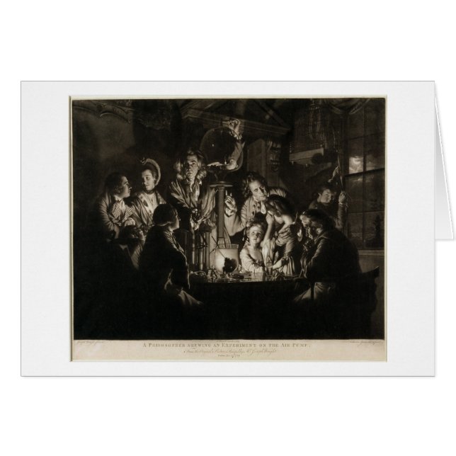 A Philosopher Shewing an Experiment on the Air Pum (Front Horizontal)