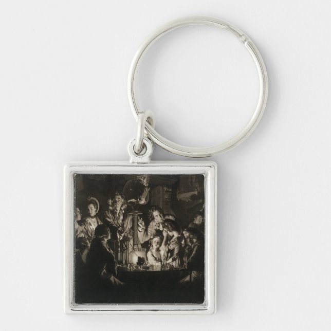 A Philosopher Shewing an Experiment on the Air Pum Keychain (Front)