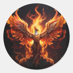 A Phoenix reborn Classic Round Sticker