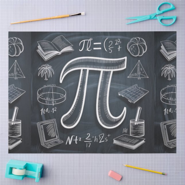 A Pi Day Celebration Series Design #5 Tissue Paper (Craft)