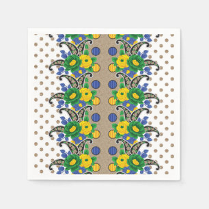 a picture of a pattern that looks like a peacock napkin