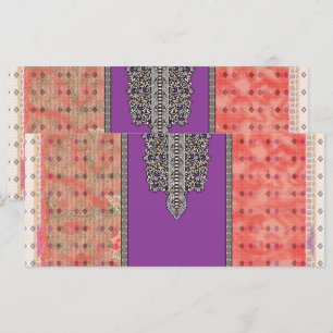 a picture of a scarf with a design on it menu