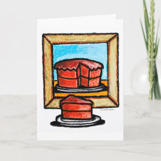 A Piece of Cake Birthday Card, Denis Gaston Art Card