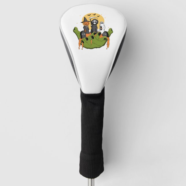 A Piece of Halloween Golf Head Cover (Front)
