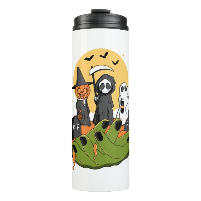 A Piece of Halloween Thermal Tumbler (Front)