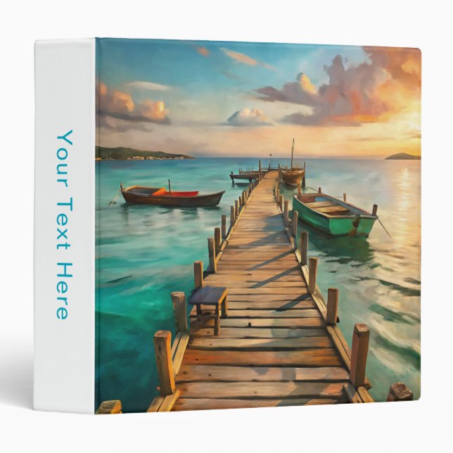 A Pier with Boats Binder (Front/Spine)