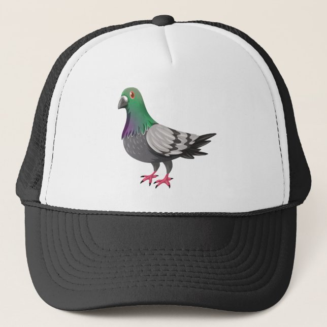 A pigeon trucker hat (Front)