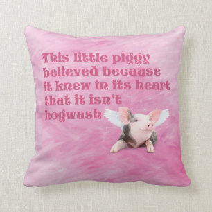 A Piggy Believed Throw Pillow