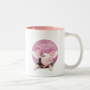 A Piggy Believed Two-Tone Coffee Mug
