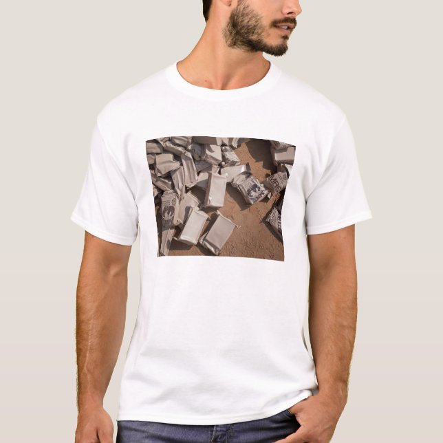 A pile of Meals Ready to Eat T-Shirt (Front)