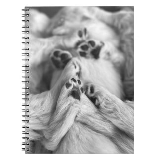 A Pile of Puppy Paws Notebook