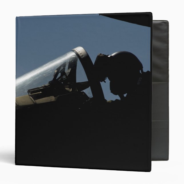 A pilot prepares for take-off binder (Front/Inside)