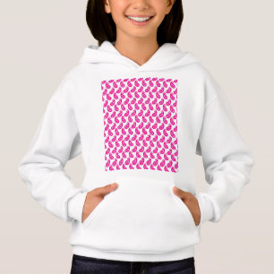 a pink and white background with a pattern