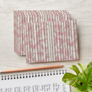 a pink and white striped background envelope