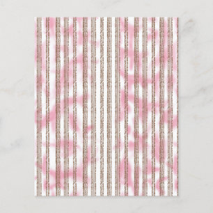 a pink and white striped background flyer