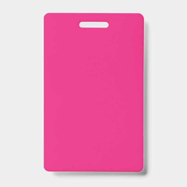 a pink background with a black border badge (Front)
