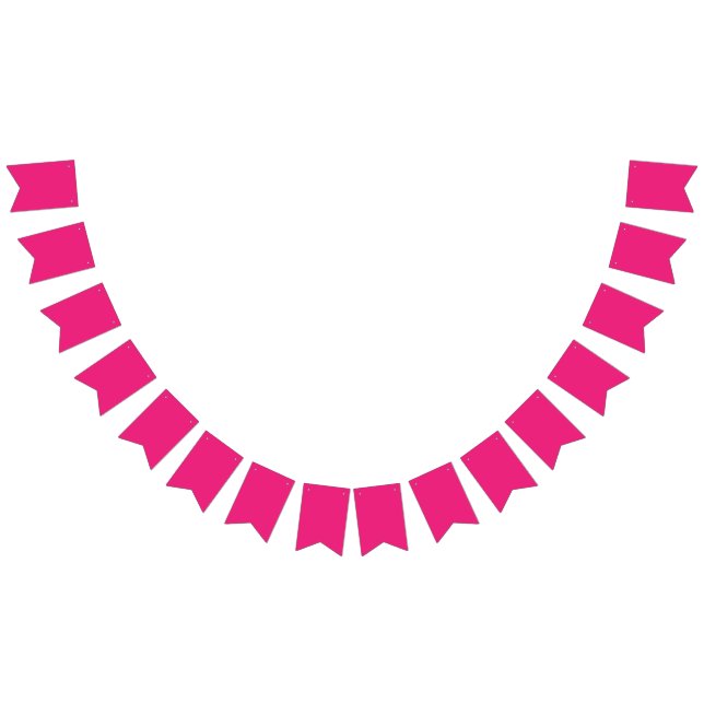 a pink background with a black border bunting flags (All)
