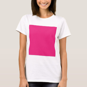 a pink background with a black border T-Shirt