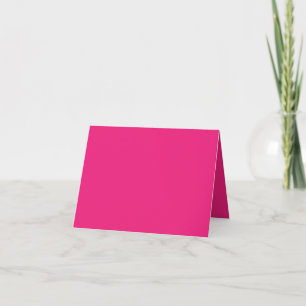 a pink background with a black border thank you card
