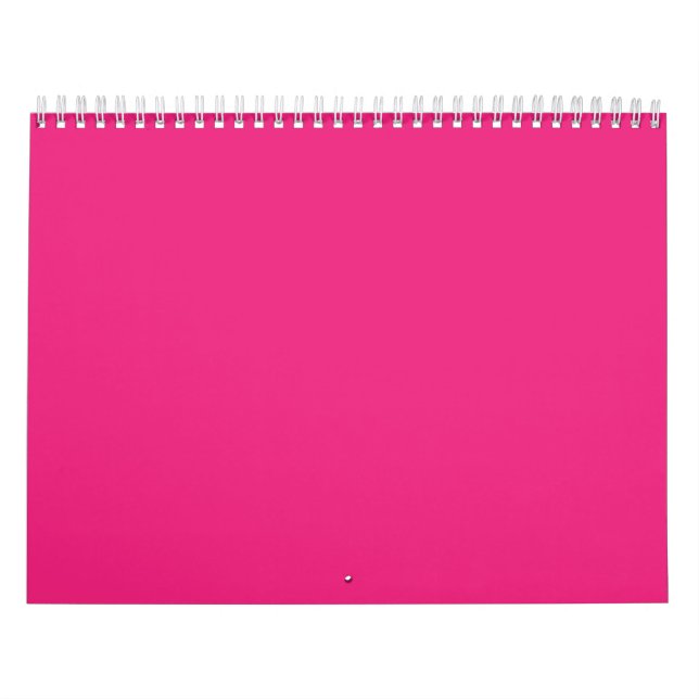 a pink background with a black calendar (Cover)