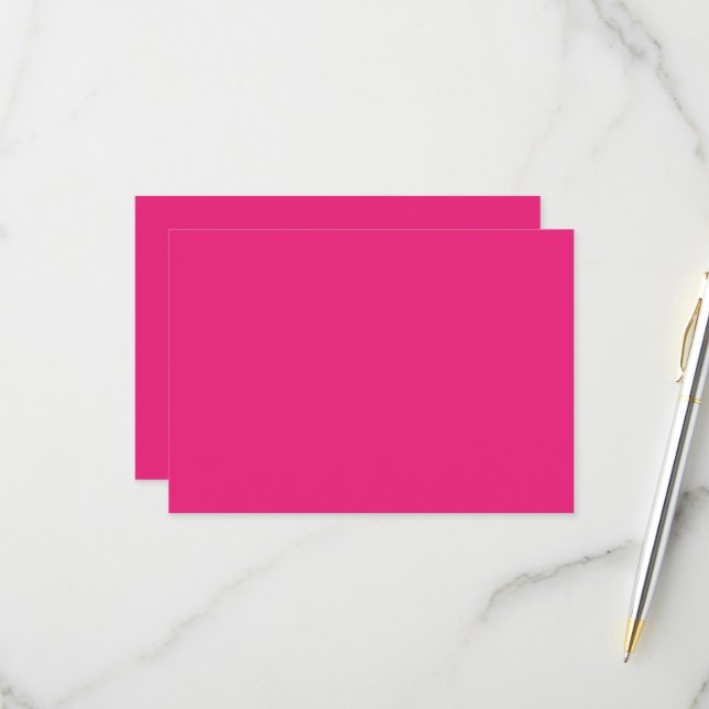 a pink background with a black RSVP card (Front/Back In Situ)