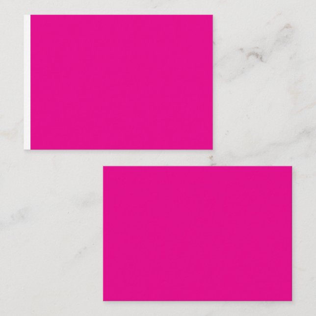 a pink background with a  place card (Front/Back)
