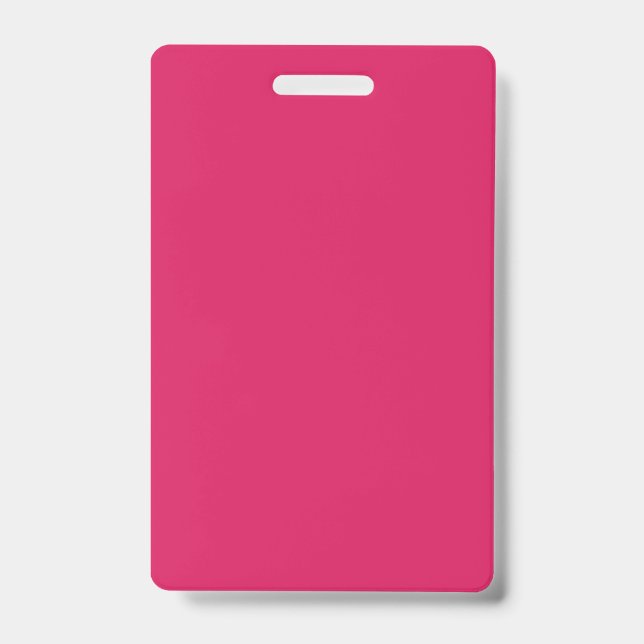 a pink background with a white border badge (Front)