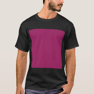a pink background with a white border T-Shirt