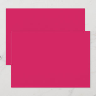 a pink background with a white border thank you card
