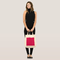 a pink background with a white border