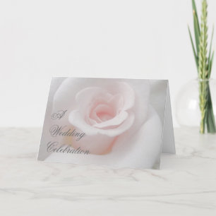 A Pink Rose Wedding Celebration Invite Card