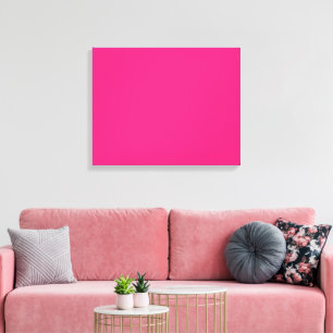 A pink square with a white border, creating a simp canvas print