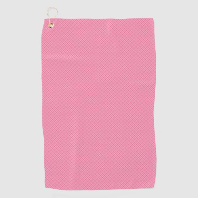 A pink towel with a textured pattern  (Front)
