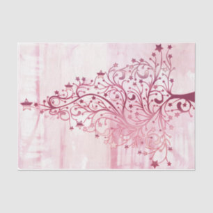 A Pink Water Colour Christmas Series Design 16 Tissue Paper