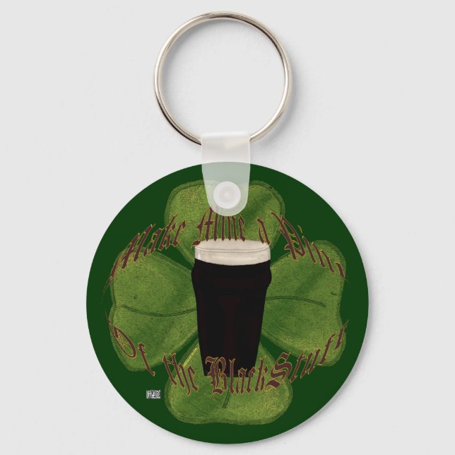 A Pint of the Black Stuff Keychain (Front)