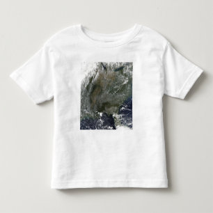 A pinwheel-like pattern of high pressure clouds toddler t-shirt