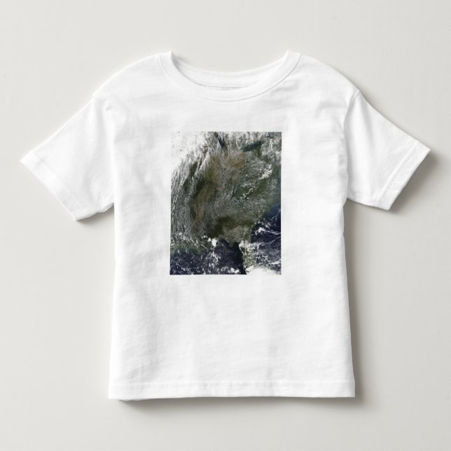 A pinwheel-like pattern of high pressure clouds toddler t-shirt (Front)